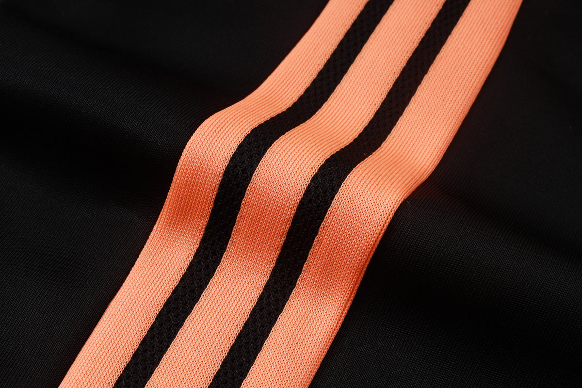 2026-27 Arsenal Black Orange Full Zip Training Suit Adults Or Children