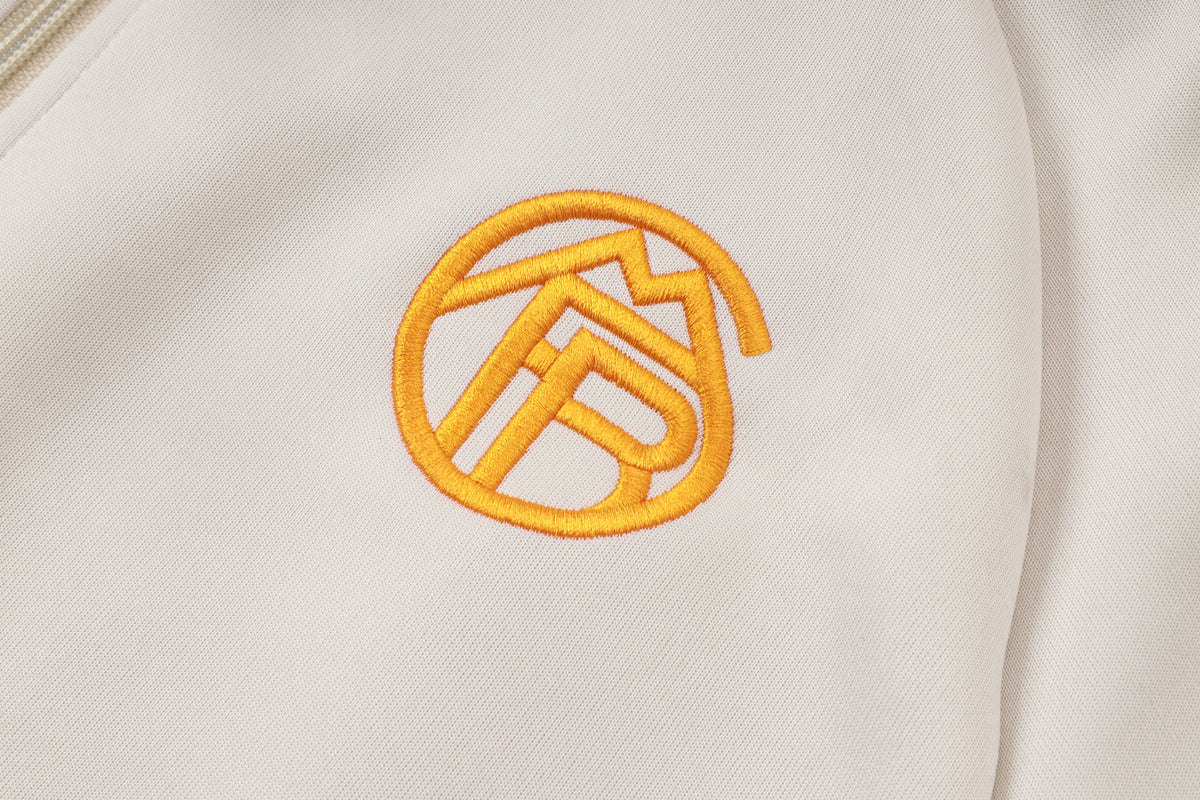 2026-27 Bayern Munich Beige Orange Full Zip Training Suit Adults Or Children
