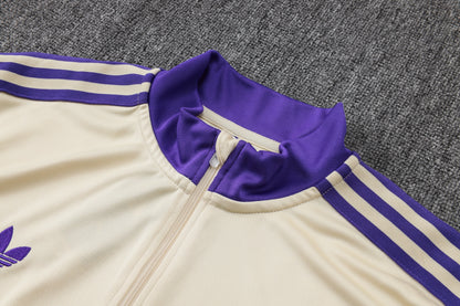 2023-24 Paris Saint-Germain PSG BEIGE Trainingsanzug-Set