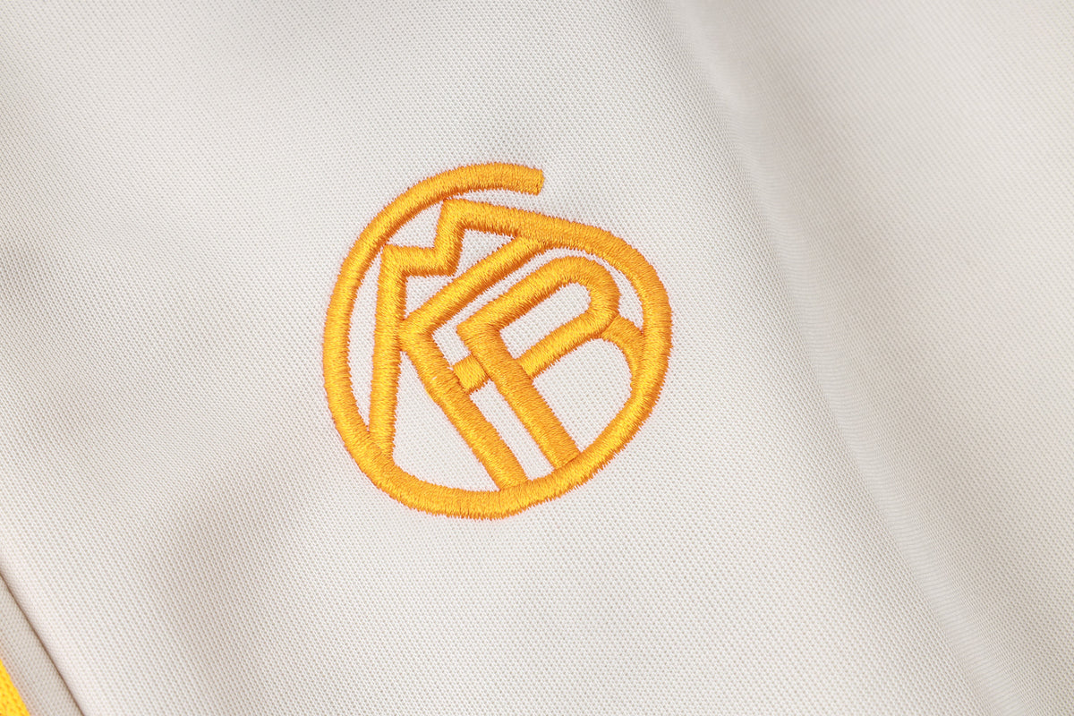 2026-27 Bayern Munich Beige Orange Full Zip Training Suit Adults Or Children