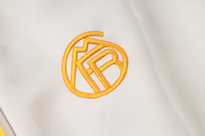 2026-27 Bayern Munich Beige Orange Full Zip Training Suit Adults Or Children