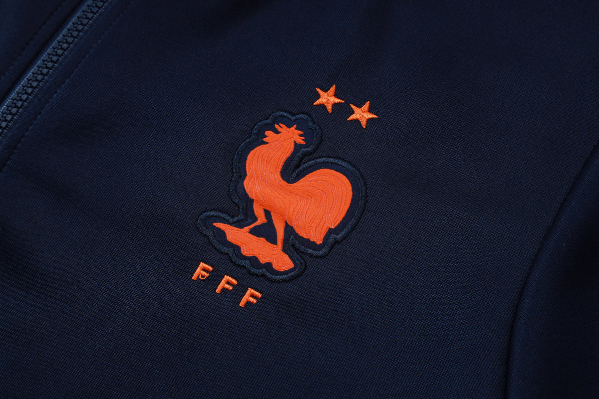 2026 France Navy Blue Full Zip Training Suit Adults Or Children