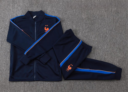 2026 France Navy Blue Full Zip Training Suit Adults Or Children