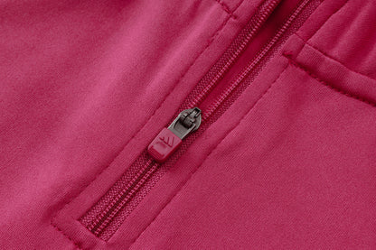 2026-27 Real Madrid Pink Half Zip Training Suit Adults Or Children