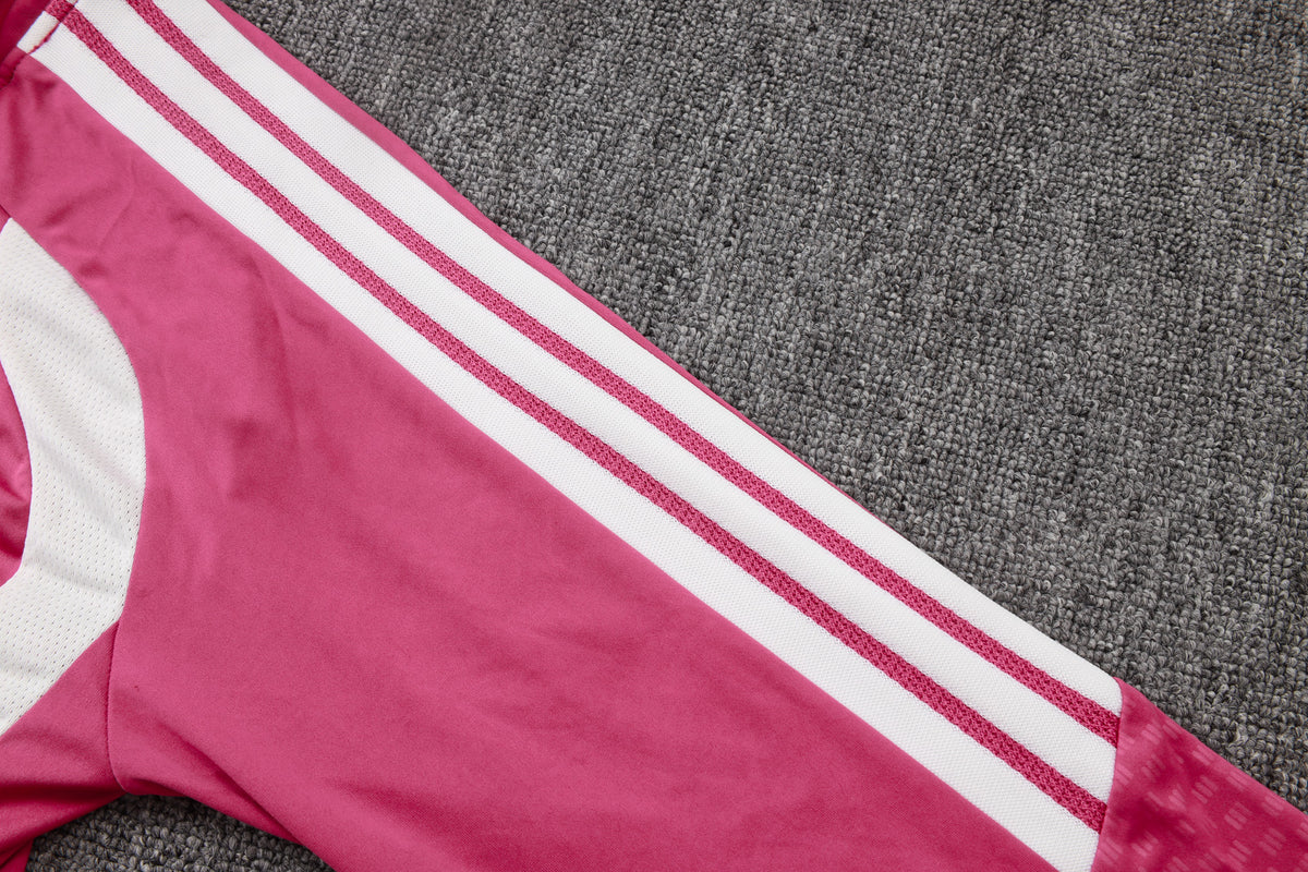 2026-27 Real Madrid Pink Half Zip Training Suit Adults Or Children