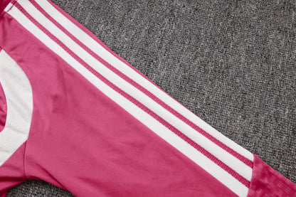 2026-27 Real Madrid Pink Half Zip Training Suit Adults Or Children