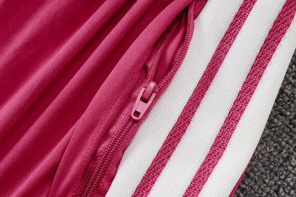 2026-27 Real Madrid Pink Half Zip Training Suit Adults Or Children