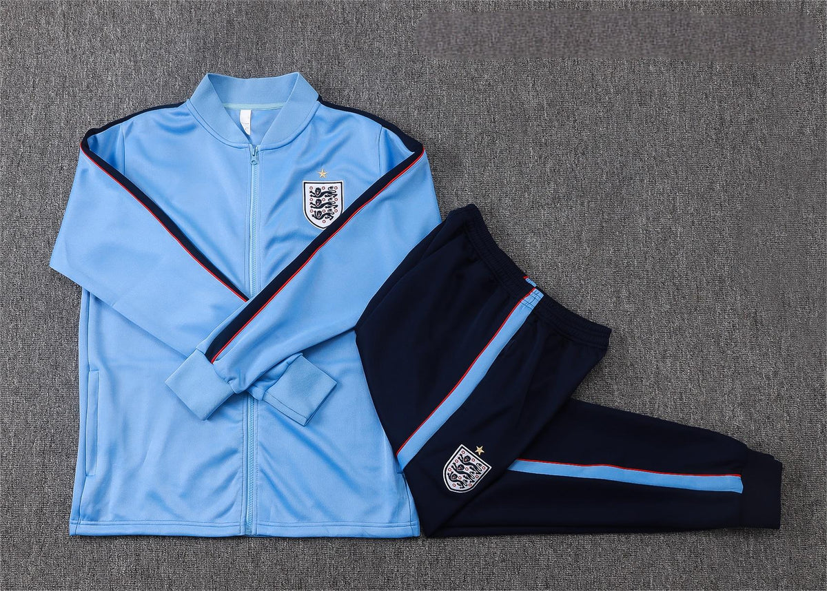 2026 England Light Blue Full Zip Training Suit Adults Or Children