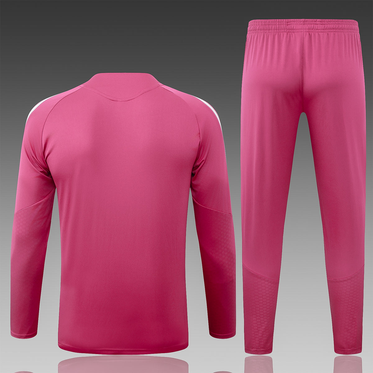 2026-27 Real Madrid Pink Half Zip Training Suit Adults Or Children
