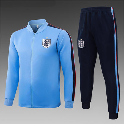 2026 England Light Blue Full Zip Training Suit Adults Or Children