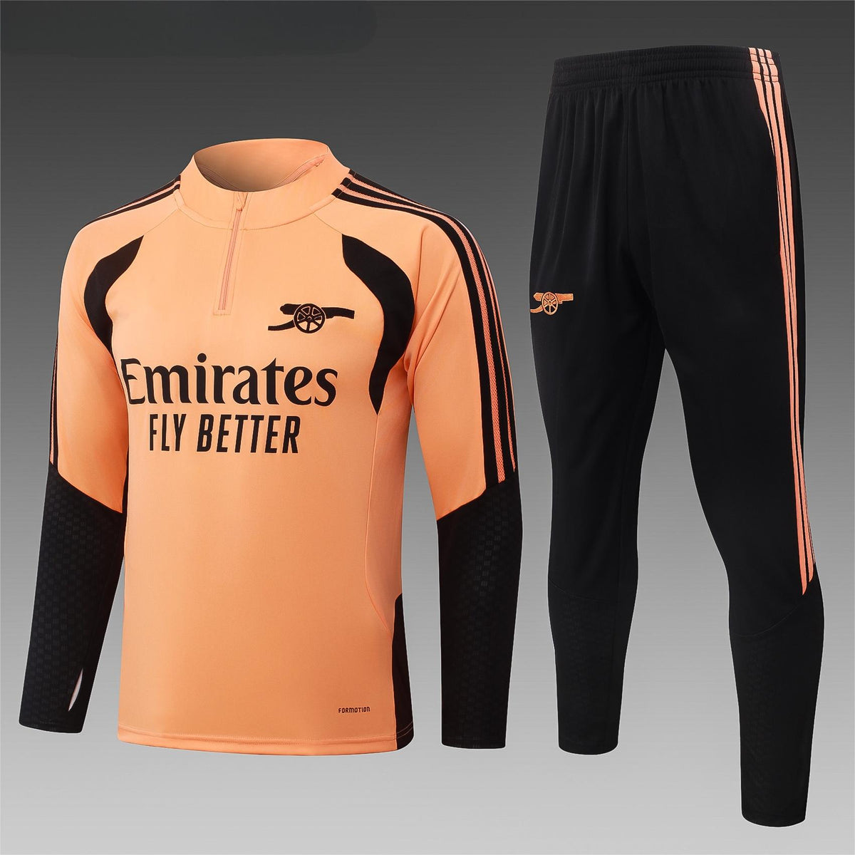 2026-27 Arsenal Orange Half Zip Training Suit Adults Or Children