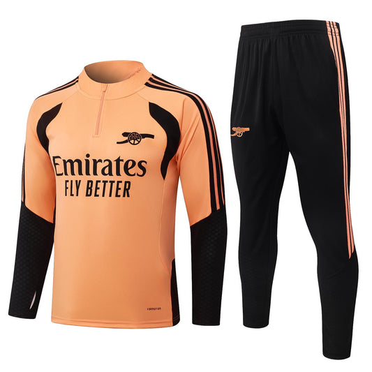 2026-27 Arsenal Orange Half Zip Training Suit Adults Or Children