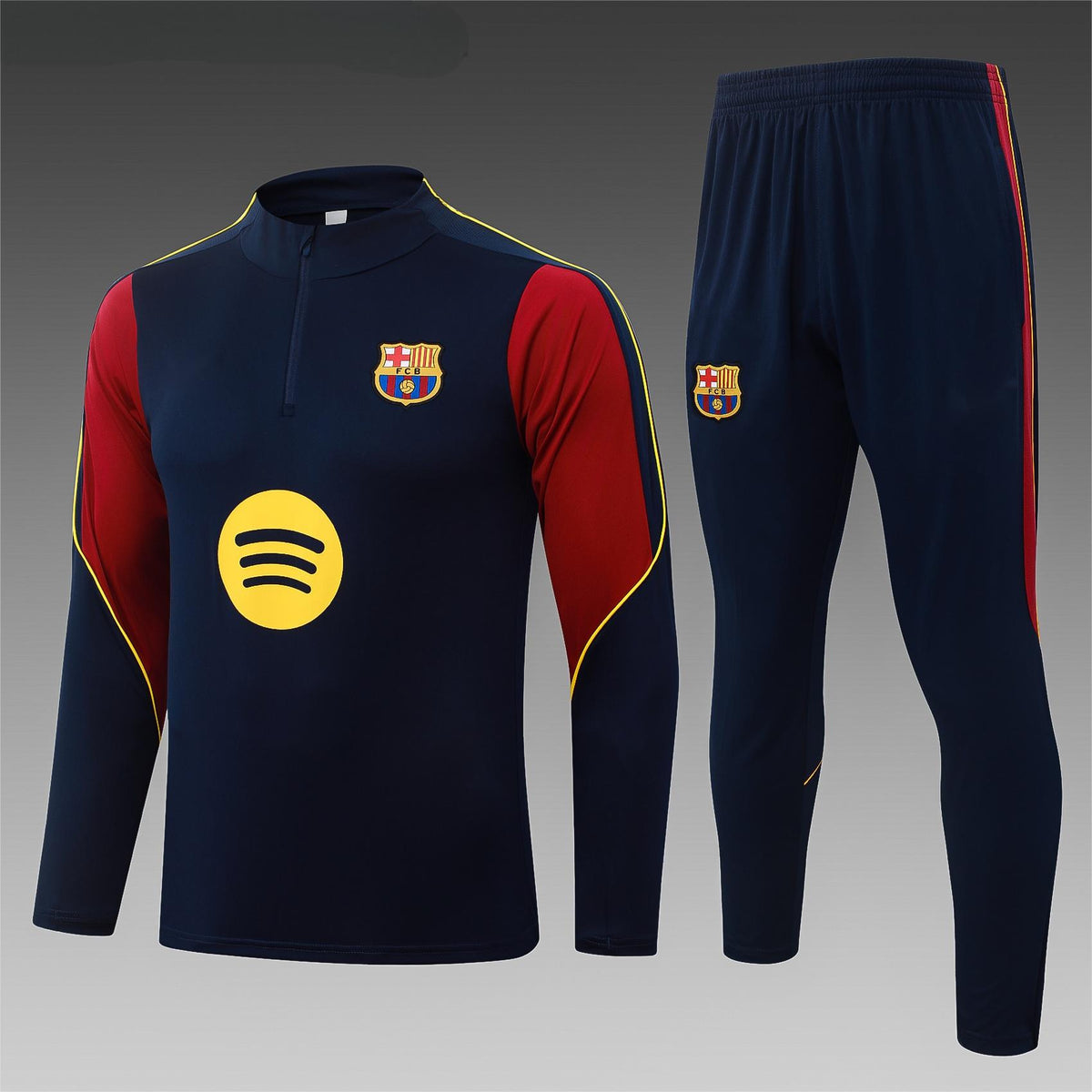 2026-27 Barcelona Blue Half Zip Training Suit Adults Or Children
