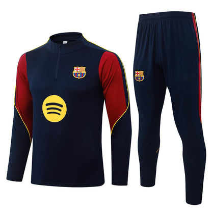 2026-27 Barcelona Blue Half Zip Training Suit Adults Or Children