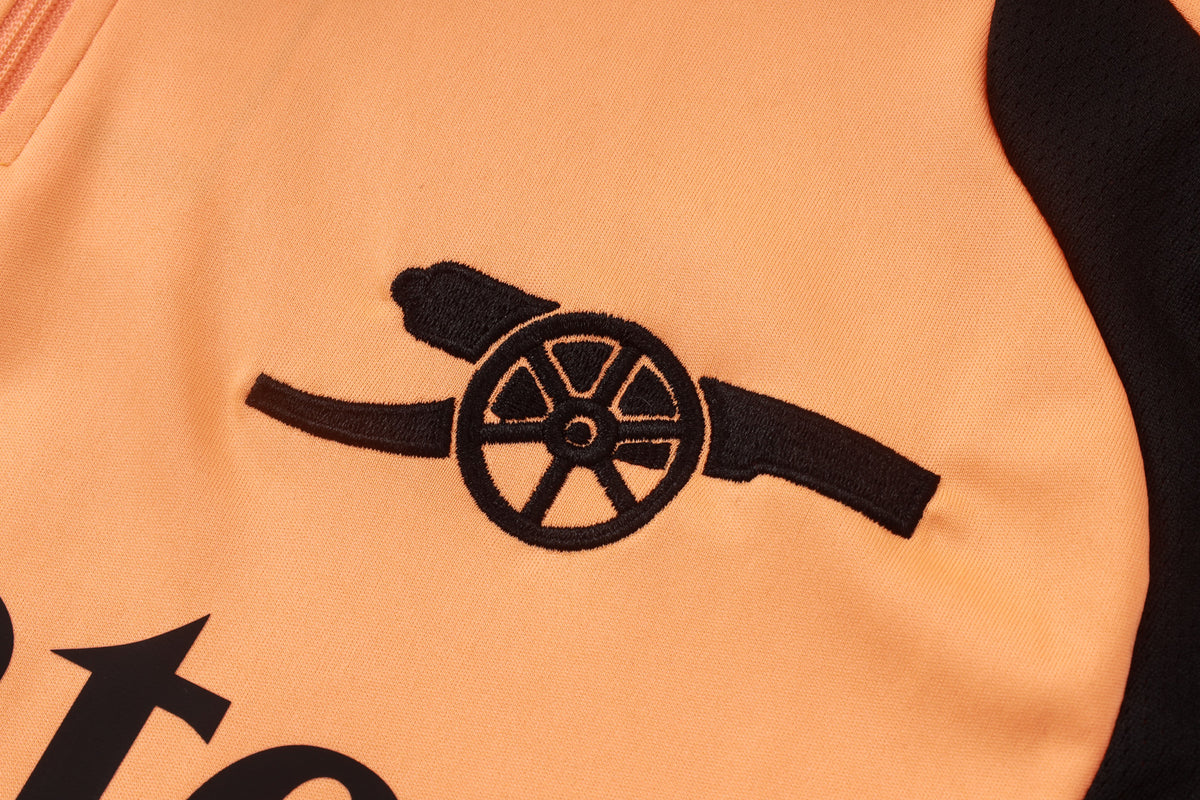 2026-27 Arsenal Orange Half Zip Training Suit Adults Or Children