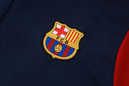 2026-27 Barcelona Blue Half Zip Training Suit Adults Or Children