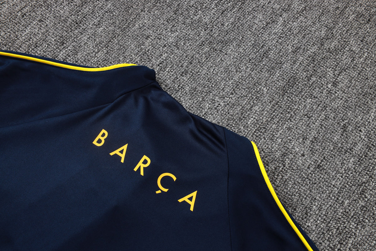 2026-27 Barcelona Blue Half Zip Training Suit Adults Or Children