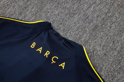 2026-27 Barcelona Blue Half Zip Training Suit Adults Or Children