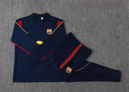 2026-27 Barcelona Blue Half Zip Training Suit Adults Or Children