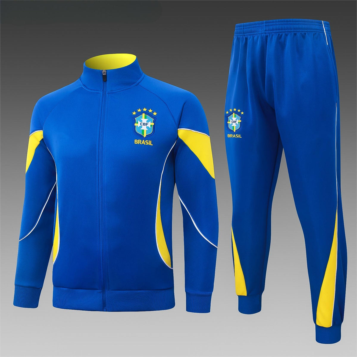 2026 Brazil Color Blue Full Zip Training Suit Adults Or Children