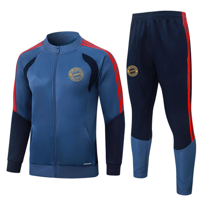 2026-27 Bayern Munich Blue Full Zip Training Suit Adults Or Children