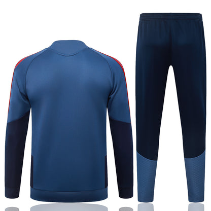 2026-27 Bayern Munich Blue Full Zip Training Suit Adults Or Children