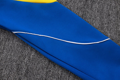 2026 Brazil Color Blue Full Zip Training Suit Adults Or Children