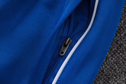 2026 Brazil Color Blue Full Zip Training Suit Adults Or Children