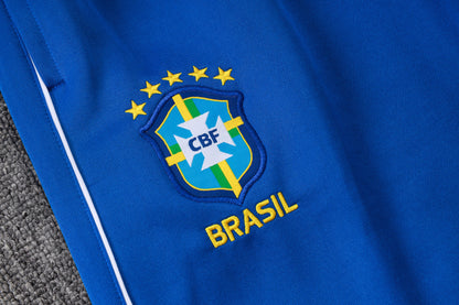 2026 Brazil Color Blue Full Zip Training Suit Adults Or Children