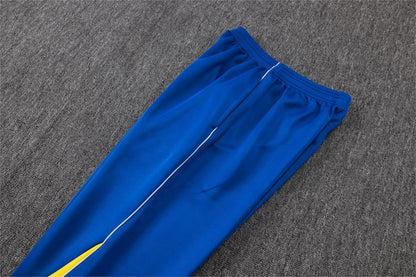 2026 Brazil Color Blue Full Zip Training Suit Adults Or Children