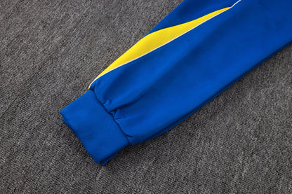 2026 Brazil Color Blue Full Zip Training Suit Adults Or Children
