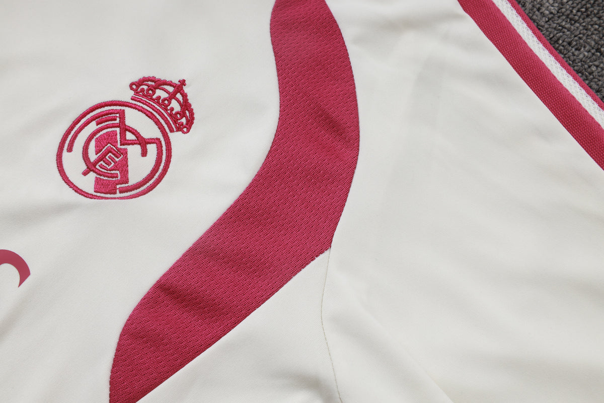 2026-27 Real Madrid Beige Half Zip Training Suit Adults Or Children