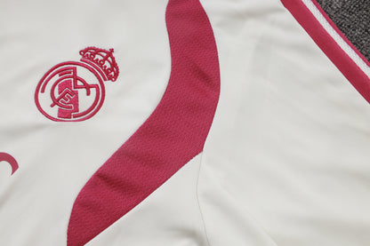 2026-27 Real Madrid Beige Half Zip Training Suit Adults Or Children