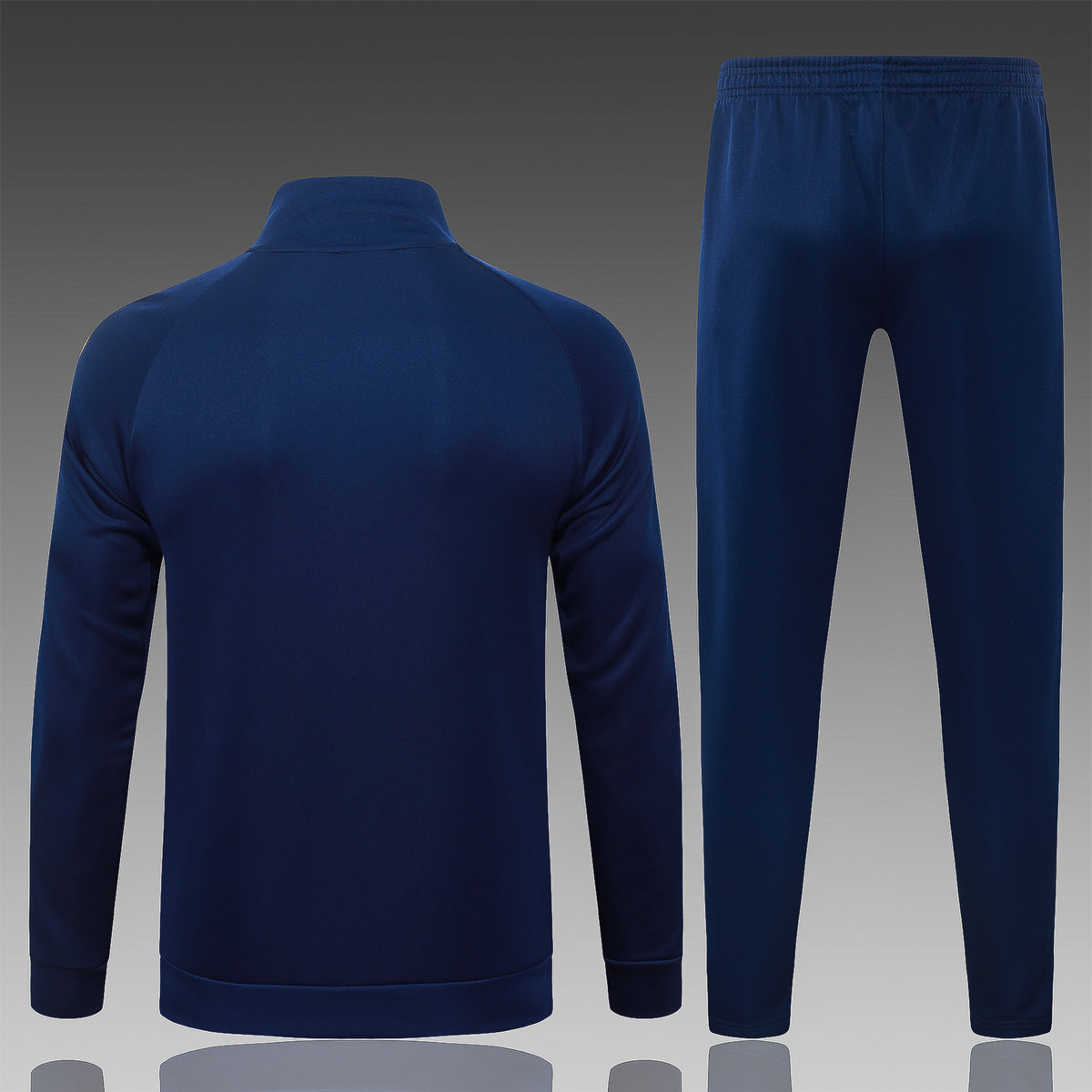 2026-27 Real Madrid Dark Blue Full Zip Training Suit Adults Or Children