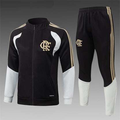 2026-27 Flamengo Deep Brown Full Zip Training Suit Adults Or Children