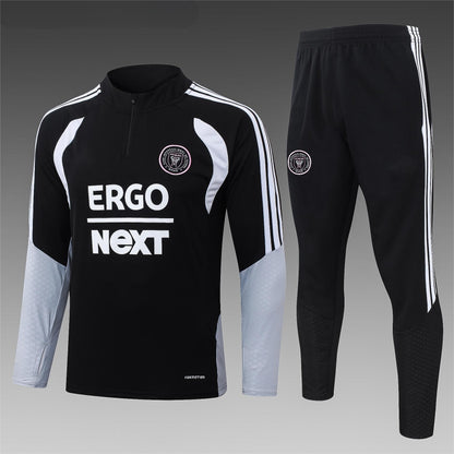 2026-27 Miami Black Half Zip Training Suit Adults Or Children