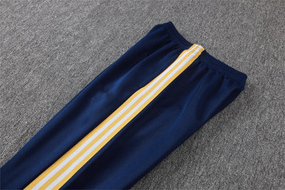 2026-27 Real Madrid Dark Blue Full Zip Training Suit Adults Or Children