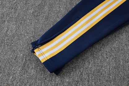 2026-27 Real Madrid Dark Blue Full Zip Training Suit Adults Or Children
