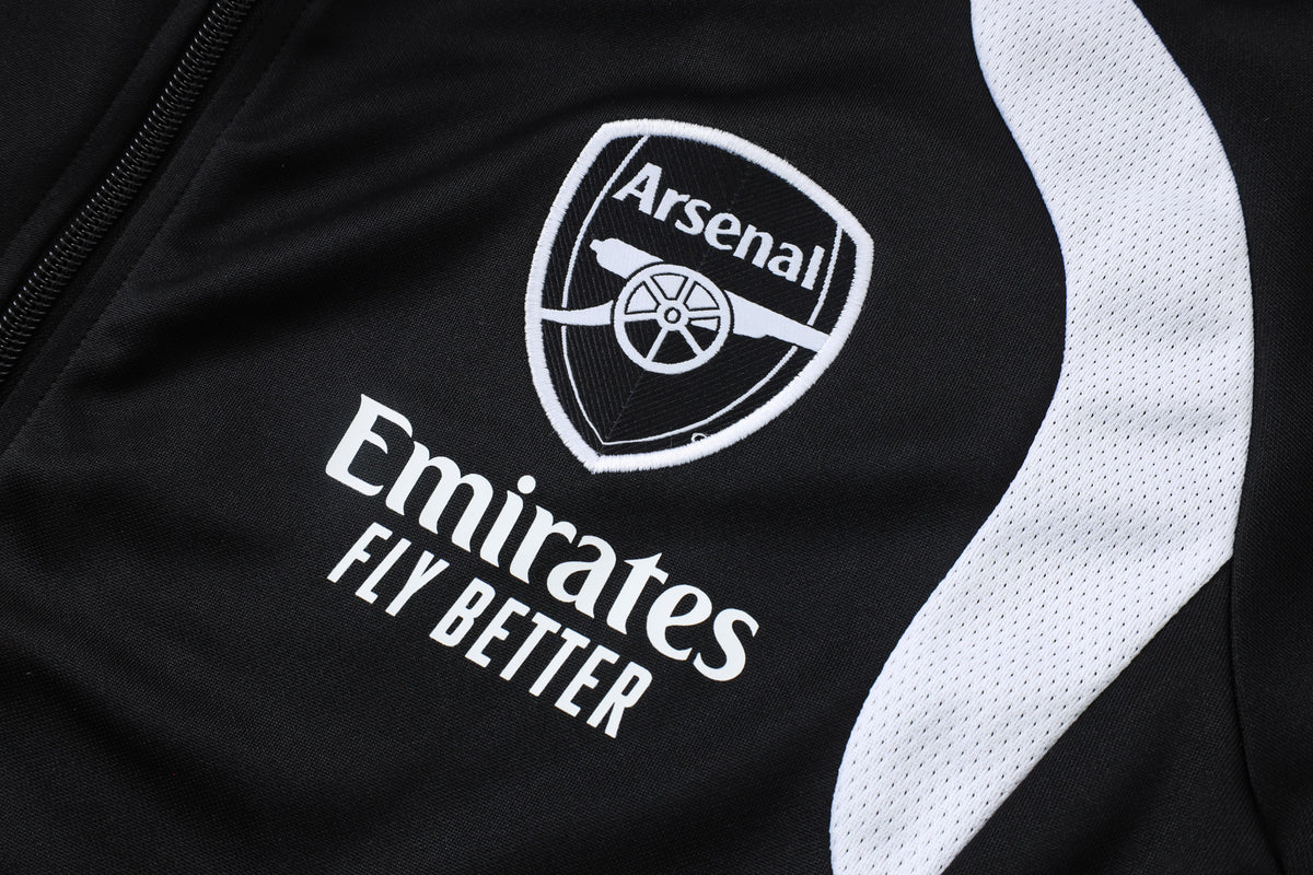 2026-27 Arsenal Black Full Zip Training Suit Adults Or Children