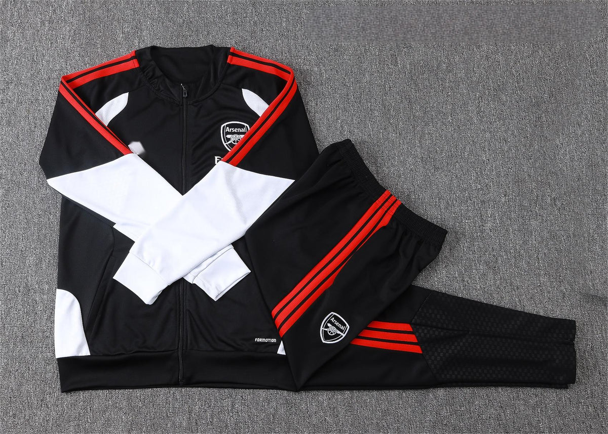 2026-27 Arsenal Black Full Zip Training Suit Adults Or Children