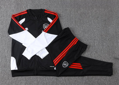2026-27 Arsenal Black Full Zip Training Suit Adults Or Children