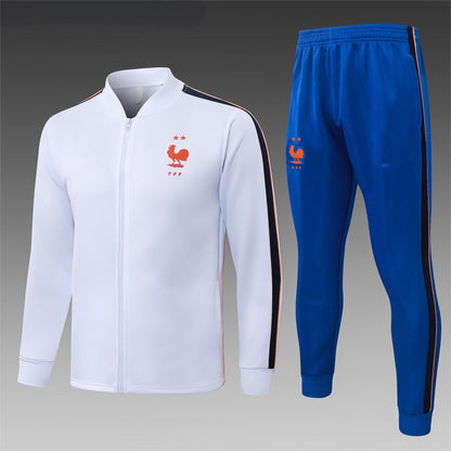 2026 France White Full Zip Training Suit Adults Or Children