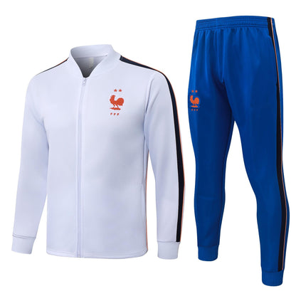 2026 France White Full Zip Training Suit Adults Or Children