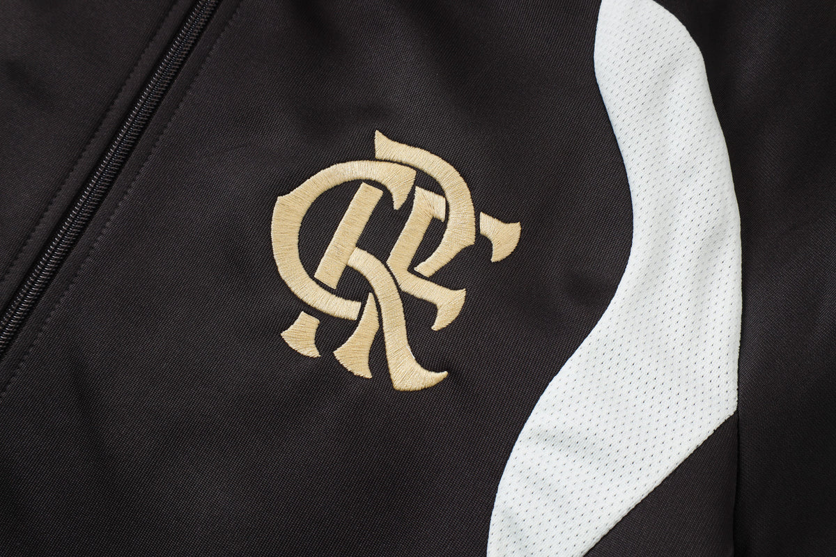 2026-27 Flamengo Deep Brown Full Zip Training Suit Adults Or Children