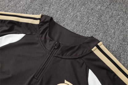 2026-27 Flamengo Deep Brown Half Zip Training Suit Adults Or Children