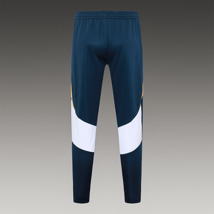 2024-25 Real Madrid White-Yellow Training Suit Kit Long zipper S-2XL