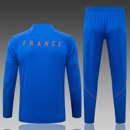 2026 France Blue Half Zip Training Suit Adults Or Children