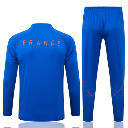2026 France Blue Half Zip Training Suit Adults Or Children