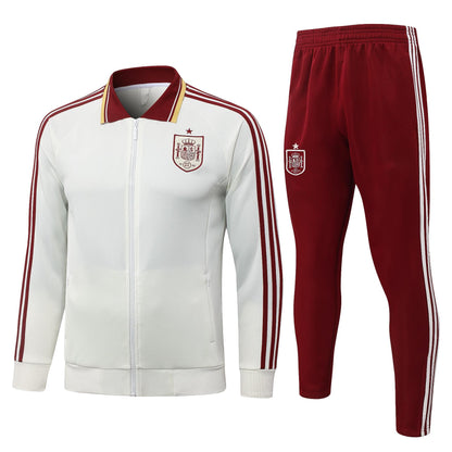 2026 Spain Beige Full Zip Training Suit Adults Or Children