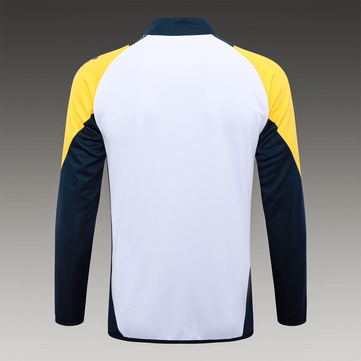 2024-25 Real Madrid White-Yellow Training Suit Kit Long zipper S-2XL